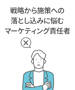 戦略から施策への落とし込みに悩むマーケティング責任者