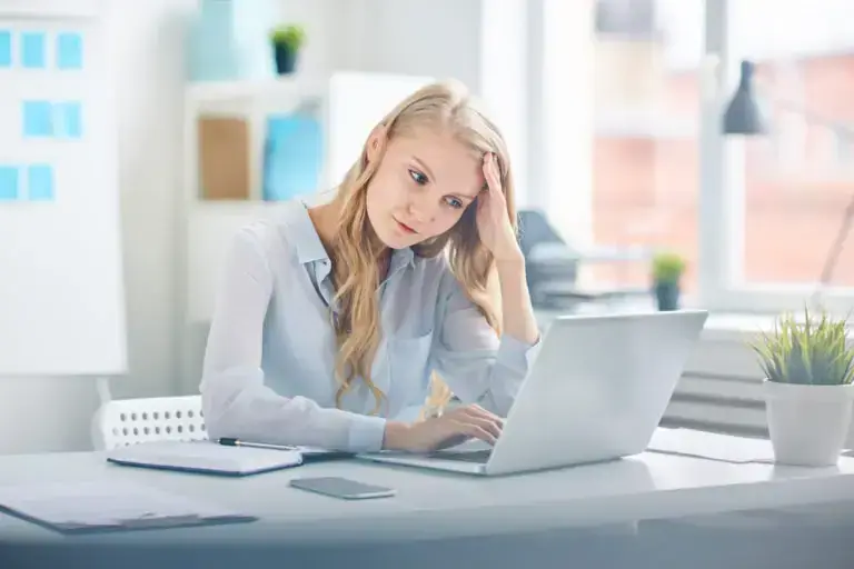A Girl on Computer